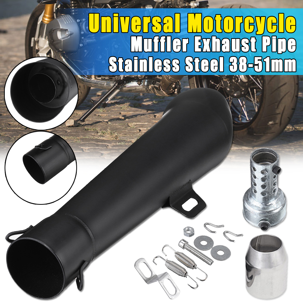 38-51mm-Motorcycle-Slip-On-Exhaust-Pipe-Muffler-With-Silencer-Universal-Stainless-Steel-Black-1657780