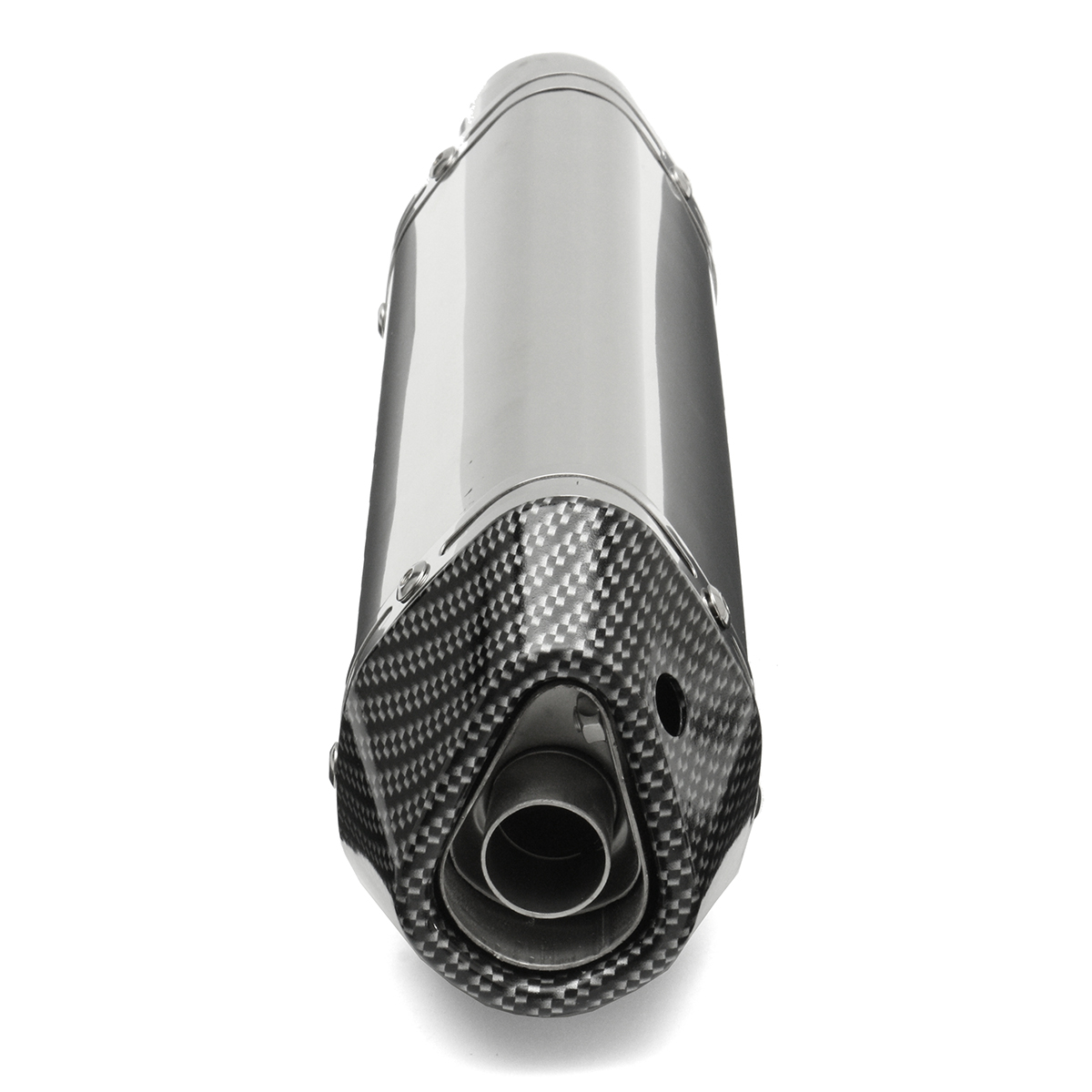 38-51mm-Stainless-Pipe-Muffler-Exhaust-w-Silencer--Motorcycle-Dirt-Street-Bike-1158606