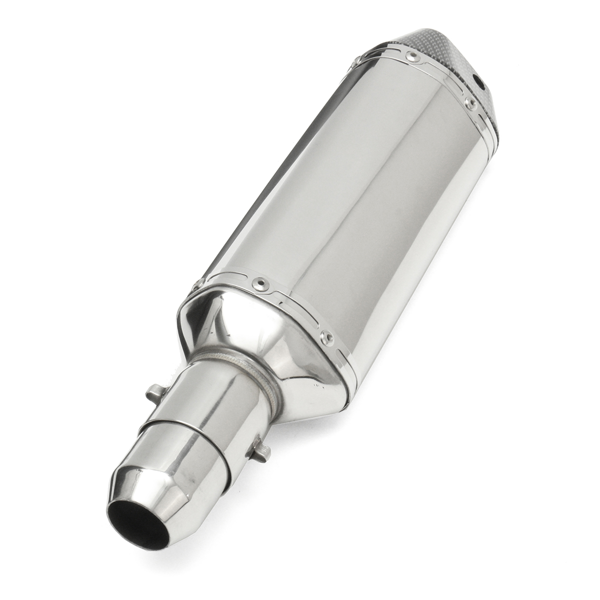 38-51mm-Stainless-Pipe-Muffler-Exhaust-w-Silencer--Motorcycle-Dirt-Street-Bike-1158606
