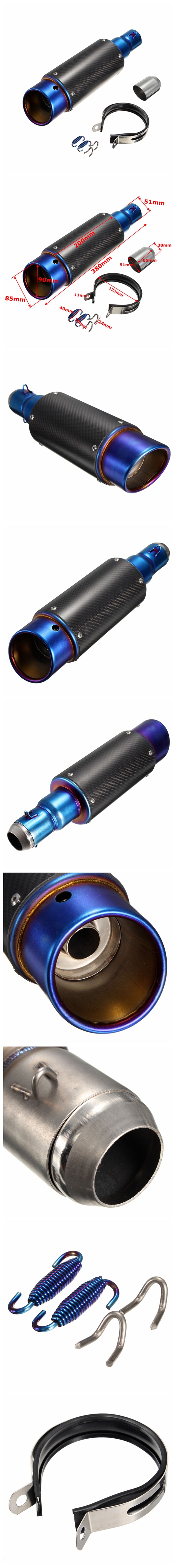38-51mm-Stainless-Steel-OR-Carbon-Exhaust-Muffler-Pipe-Silencer-Motorcycle-Street-Racing-Bike-1053843