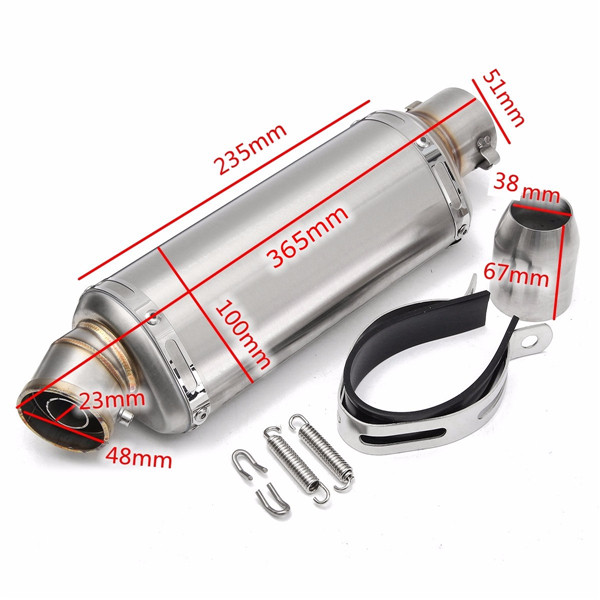 38-51mm-Stainless-Steel-Universal-Motorcycle-Exhaust-Muffler-Pipe-1104156