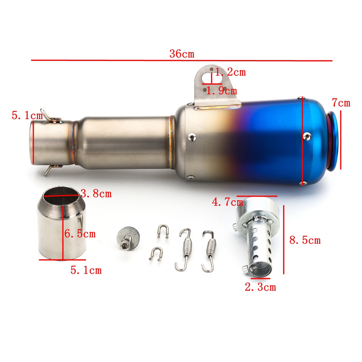 38-51mm-Stainless-Steel-Universal-Motorcycle-Exhaust-Muffler-Pipe-System-1260315