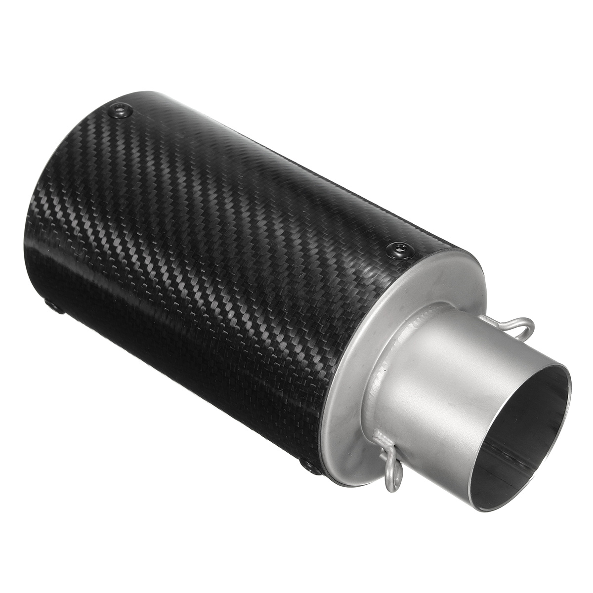 38-51mm-Universal-Motorcycle-Cylinder-Exhaust-Muffler-Pipe-BluingCarbon-Fibre-1127821