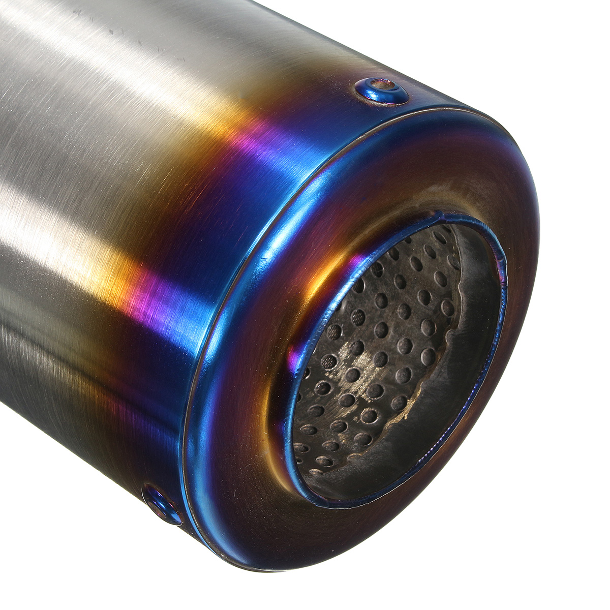 38-51mm-Universal-Motorcycle-Cylinder-Exhaust-Muffler-Pipe-BluingCarbon-Fibre-1127821