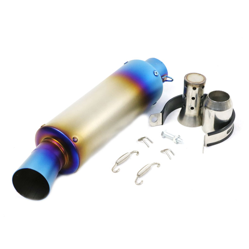 38-51mm-Universal-Motorcycle-Exhaust-Muffler-Pipe-Stainless-Steel-Tail-Tube-1640822