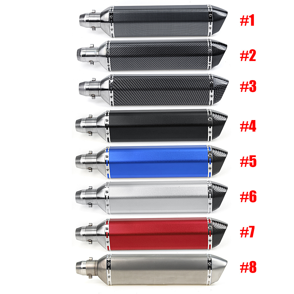 38-51mm-Universal-Motorcycle-Signal-Outlet-Exhaust-Muffler-Tail-Pipe-Kit-1774304