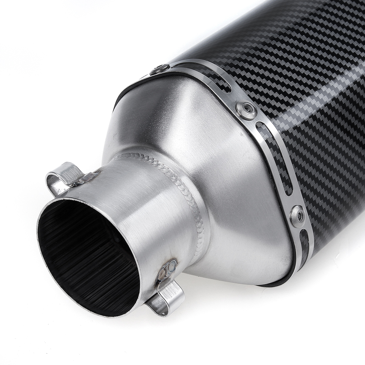 38-51mm-Universal-Motorcycle-Signal-Outlet-Exhaust-Muffler-Tail-Pipe-Kit-1774304