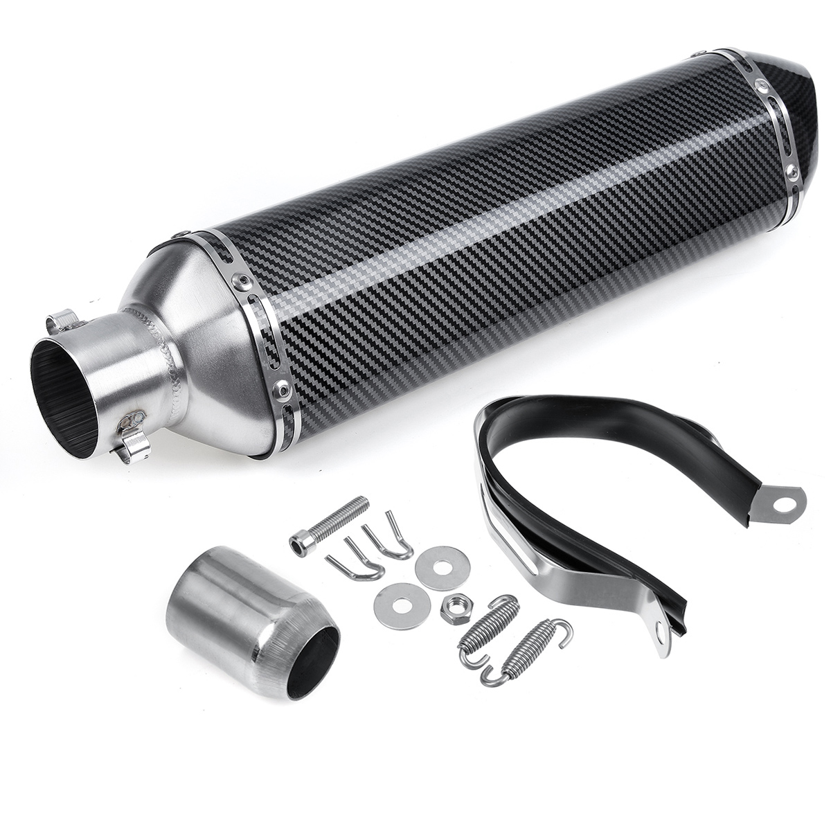 38-51mm-Universal-Motorcycle-Signal-Outlet-Exhaust-Muffler-Tail-Pipe-Kit-1774304