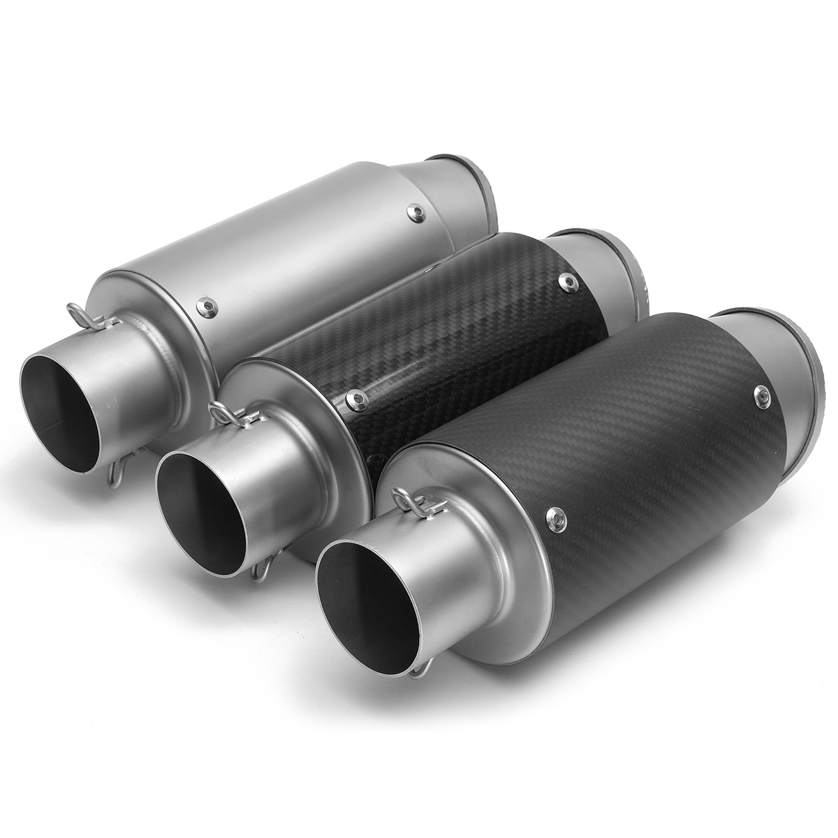 38-51mm-Universal-Muffler-Exhaust-Tail-Pipe-Curved-Port-Stainless-Steel-ATV-Quad-1226039