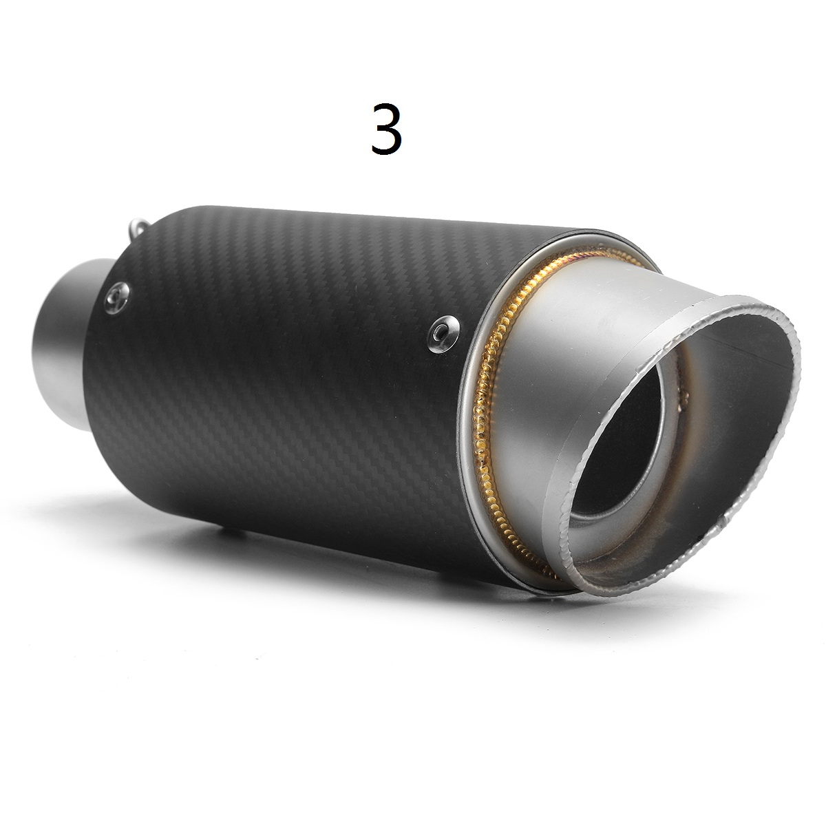 38-51mm-Universal-Muffler-Exhaust-Tail-Pipe-Curved-Port-Stainless-Steel-ATV-Quad-1226039