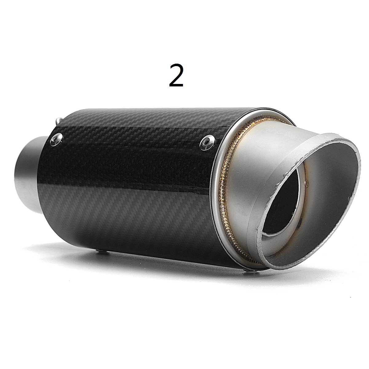 38-51mm-Universal-Muffler-Exhaust-Tail-Pipe-Curved-Port-Stainless-Steel-ATV-Quad-1226039