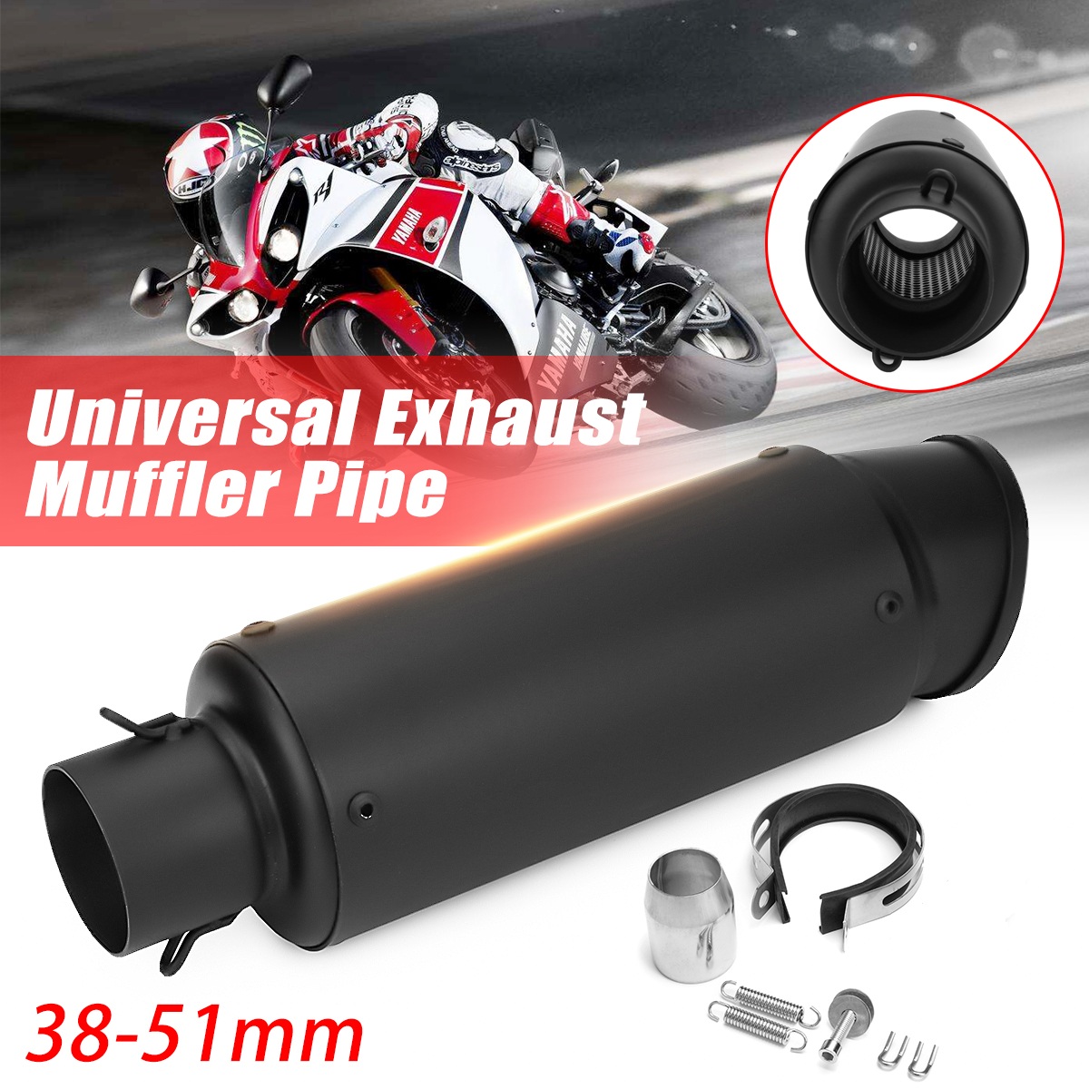 38-51mm-Universal-Stainless-Steel-Motorcycle-Exhaust-Muffler-Pipe-ATV-Bike-1358178
