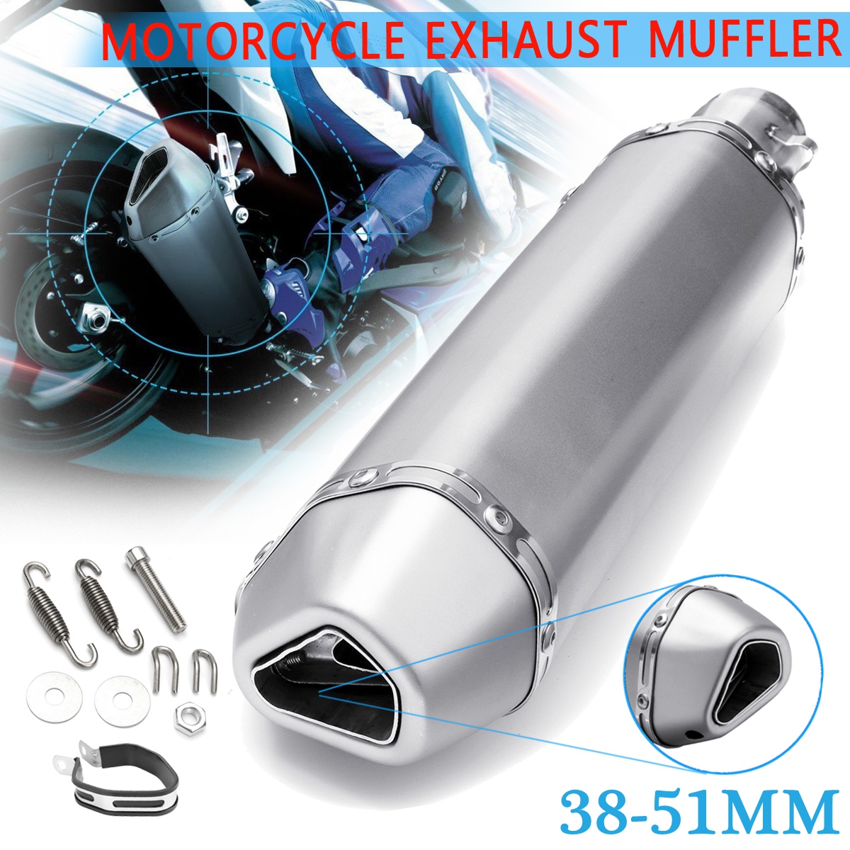 38mm-51mm-Aluminum-Motorcycle-Exhaust-Muffler-With-Silencer-Universal-1463289