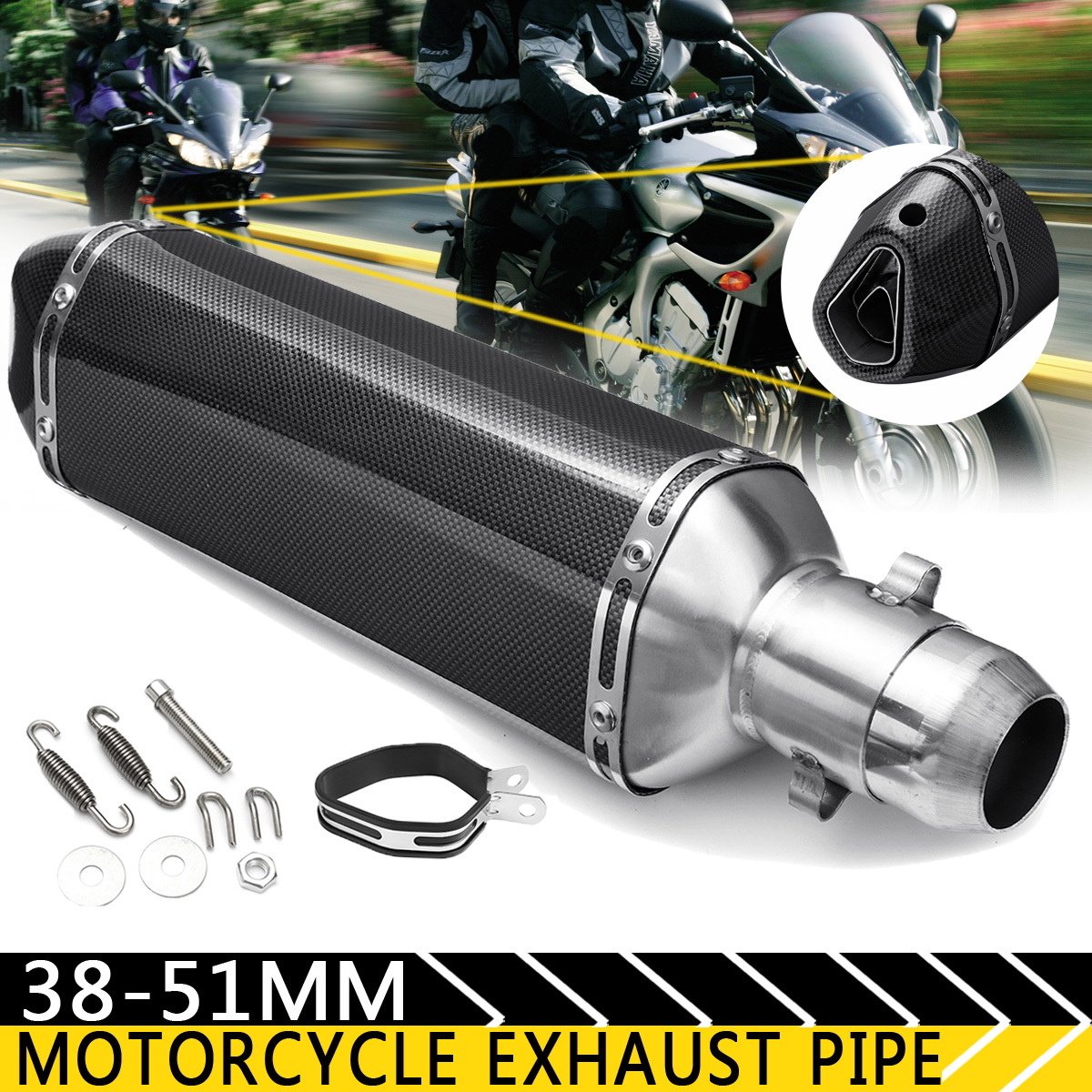 38mm-51mm-Motorcycle-Exhaust-Muffler-With-Removable-Silencer-Carbon-fiber-Color-1463281
