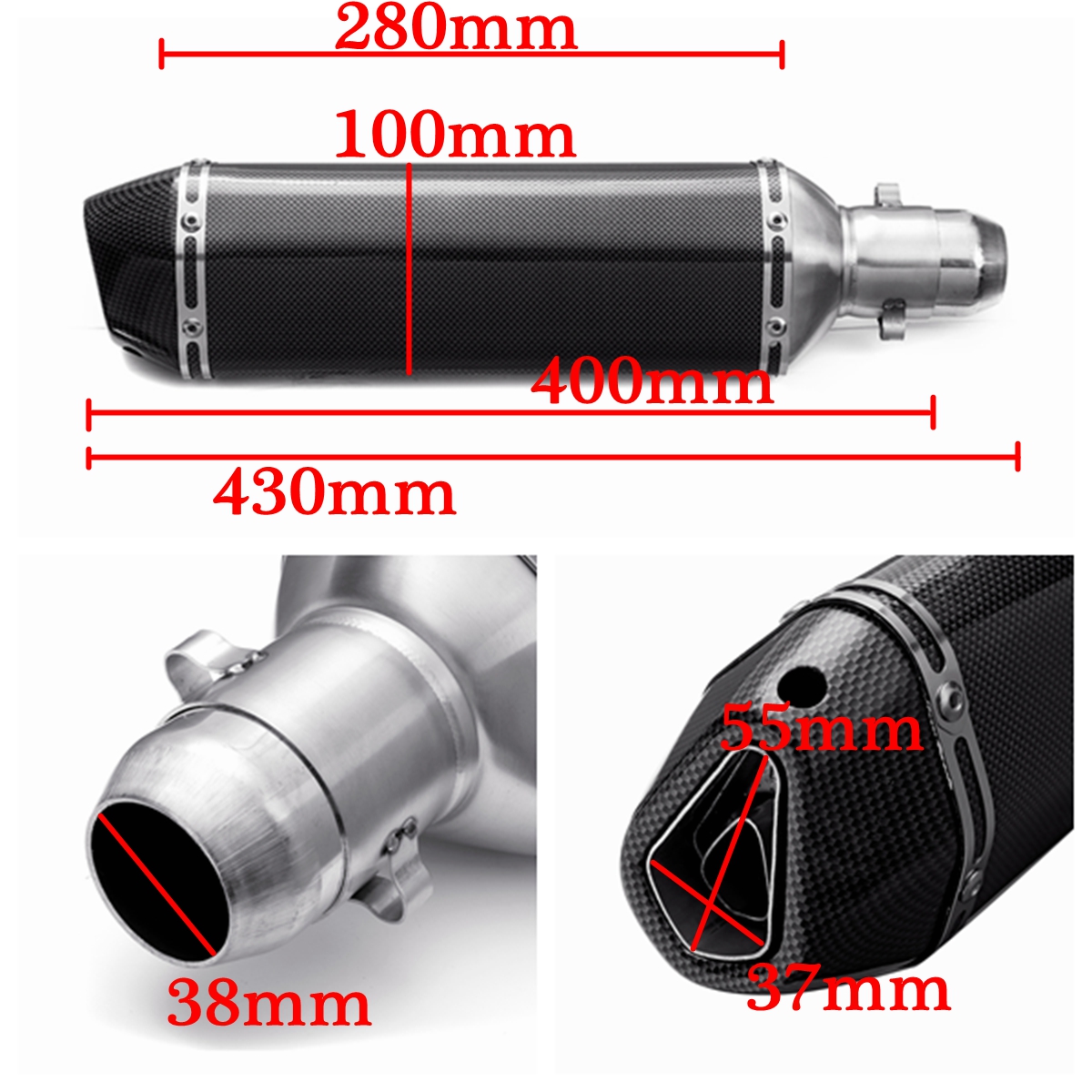 38mm-51mm-Motorcycle-Exhaust-Muffler-With-Removable-Silencer-Carbon-fiber-Color-1463281