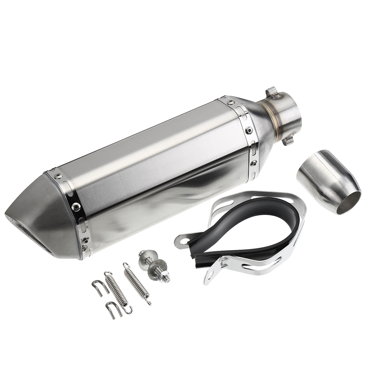 38mm-51mm-Motorcycle-Slip-on-Exhaust-Muffler-Pipe-Sliver-Stainless-Steel-1227281