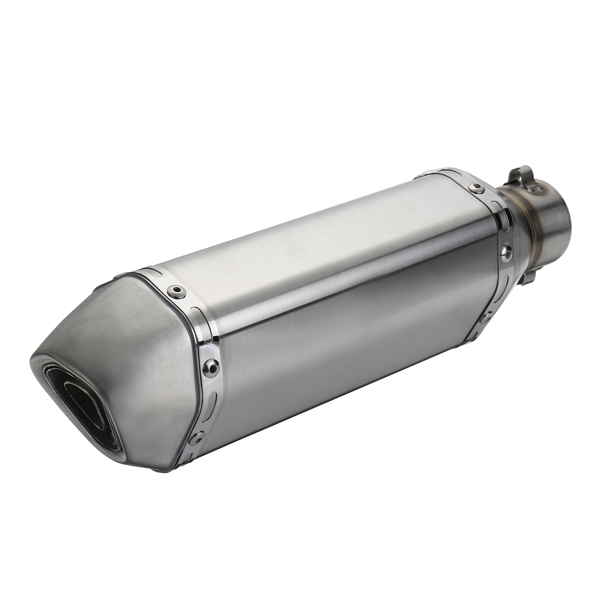 38mm-51mm-Motorcycle-Slip-on-Exhaust-Muffler-Pipe-Sliver-Stainless-Steel-1227281