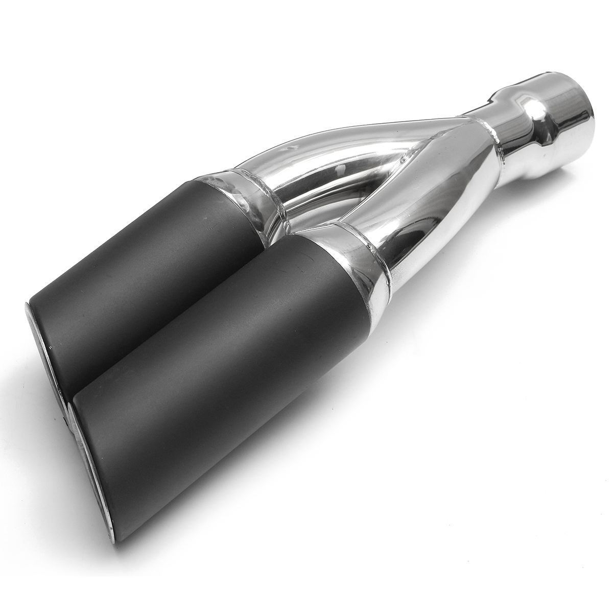 38mm-51mm-Muffler-Exhaust-Tailpipe-Double-Twin-Tip-Steel-Motorcycle-Universal-1172292