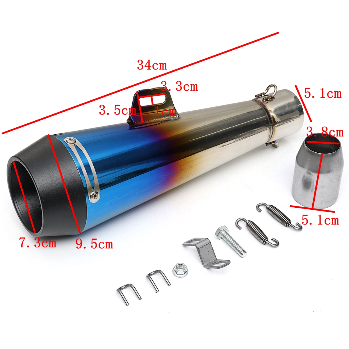 38mm-51mm-Stainless-Steel-Exhaust-Muffler-Pipe-Slip-on-Motorcycle-Street-Bike-1358174