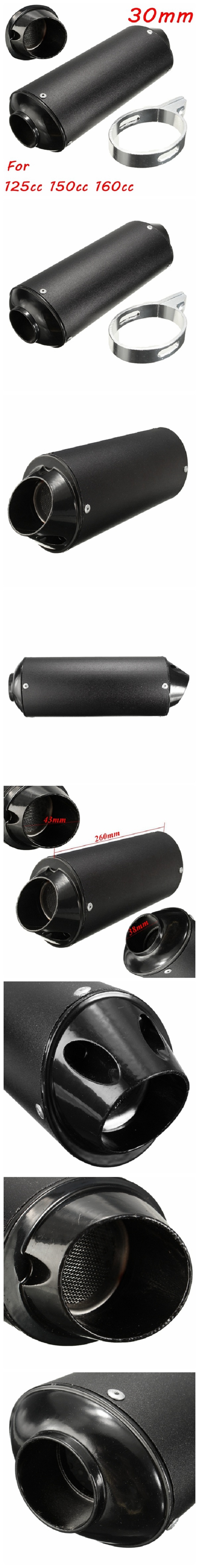 38mm-Motorcycle-Exhaust-Muffler-Tip-Pipe-for-125-150-160cc-Dirt-Pit-Bike-ATV-1009587