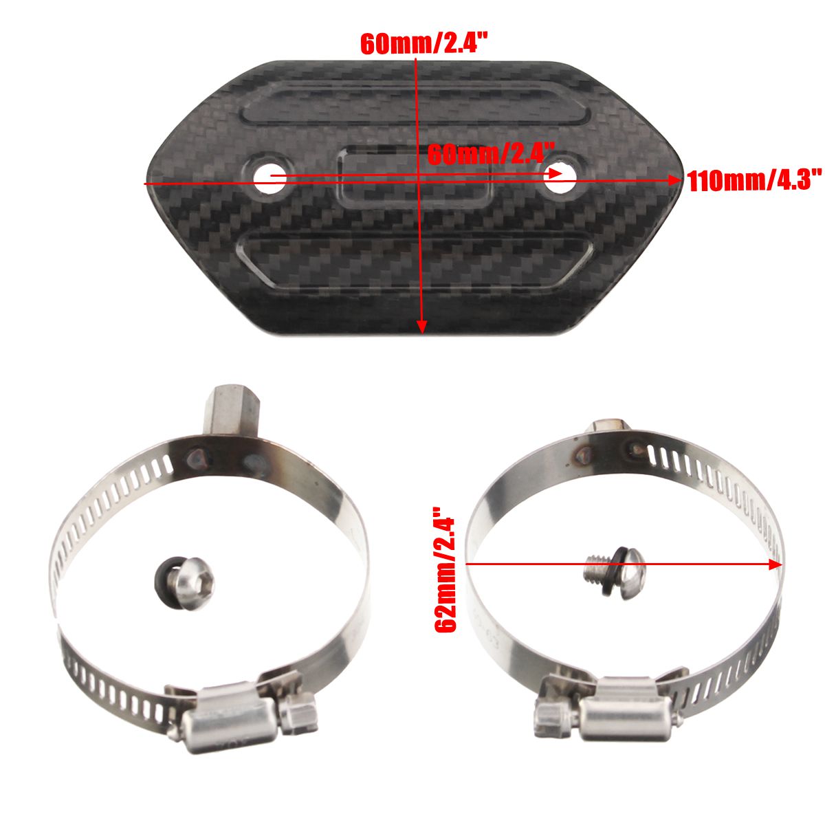 458inch-Carbon-Motorcycle-Exhaust-Muffler-Pipe-Heat-Protective-Shield-Cover-1322282