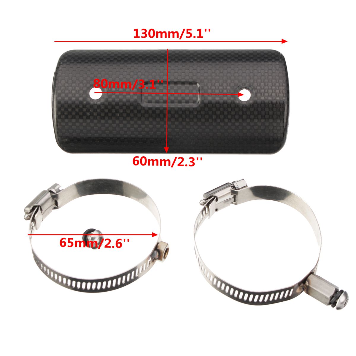 458inch-Carbon-Motorcycle-Exhaust-Muffler-Pipe-Heat-Protective-Shield-Cover-1322282