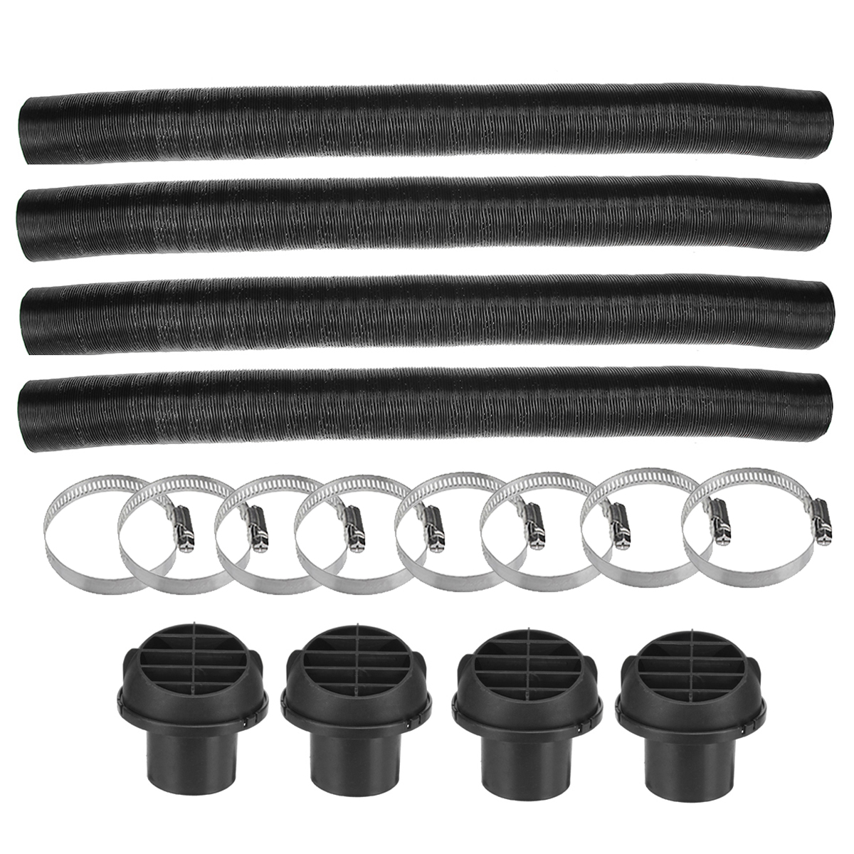 4Pcs-42mm-Heater-Duct-Pipe-Tube--Air-Duct-Vent-For-Air-Diesel-Heater-4-Holes-1816952