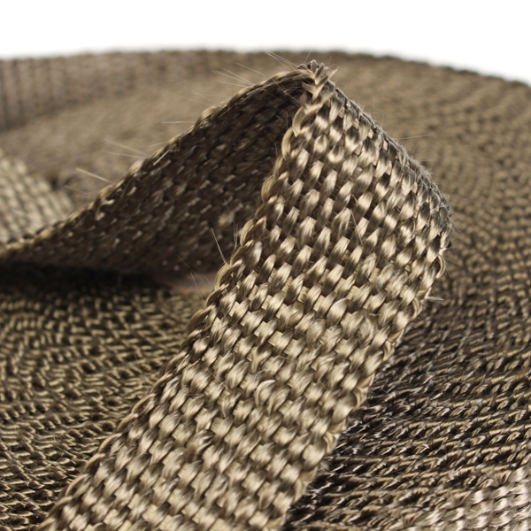 50mmx15m-Exhaust-Heat-Wrap-Insulation-Pipe-Tape-Titanium-Glass-Fiber-With-6-Stainless-Ties-1037619