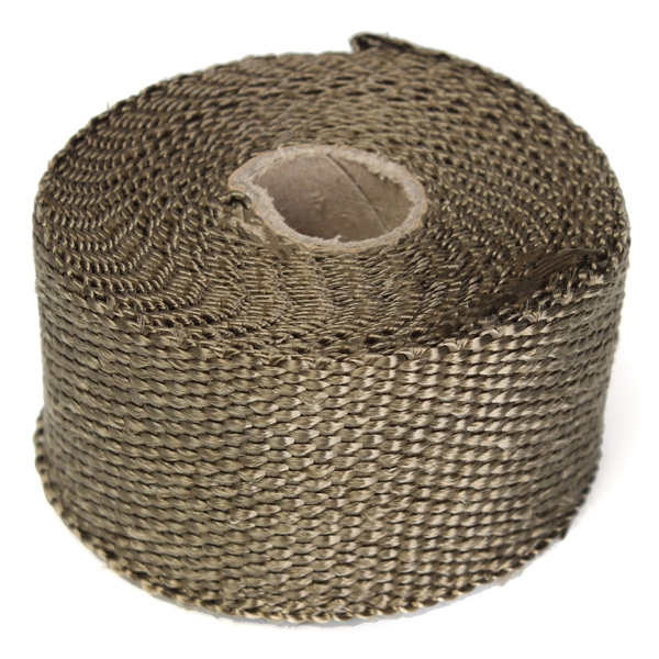 50mmx5m-Exhaust-Heat-Wrap-Insulation-Pipe-Tape-Titanium-Glass-Fiber-With-6-Stainless-Ties-1037621