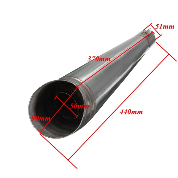 51mm-Motorcycle-GP-Stainelss-Exhaust-Pipe-Muffler-Tip-Slip-on-Street-Bike-998439