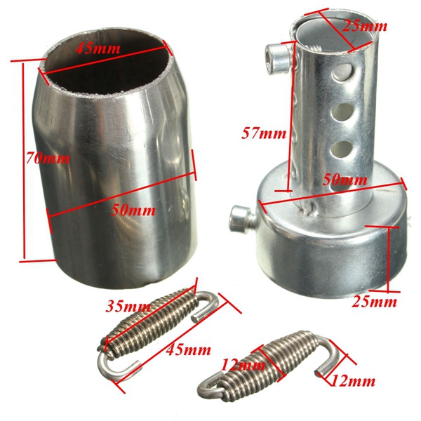 51mm-Motorcycle-GP-Stainelss-Exhaust-Pipe-Muffler-Tip-Slip-on-Street-Bike-998439