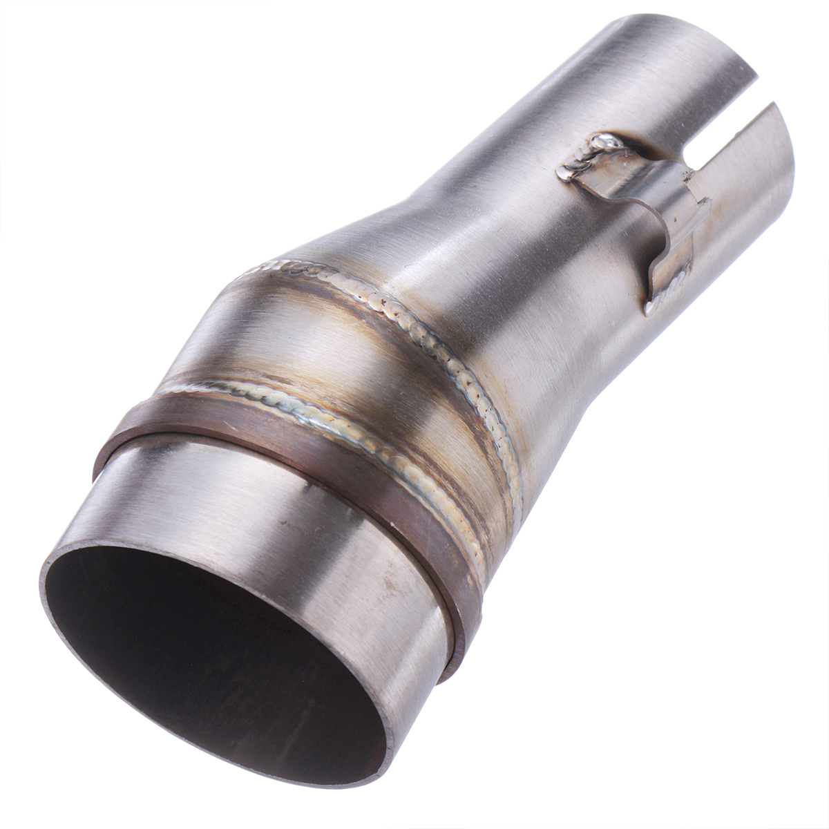 51mm-To-35mm-Motorcycle-Stainless-Exhaust-Muffler-Pipe-Adapter-Connector-Polished-2-1591636