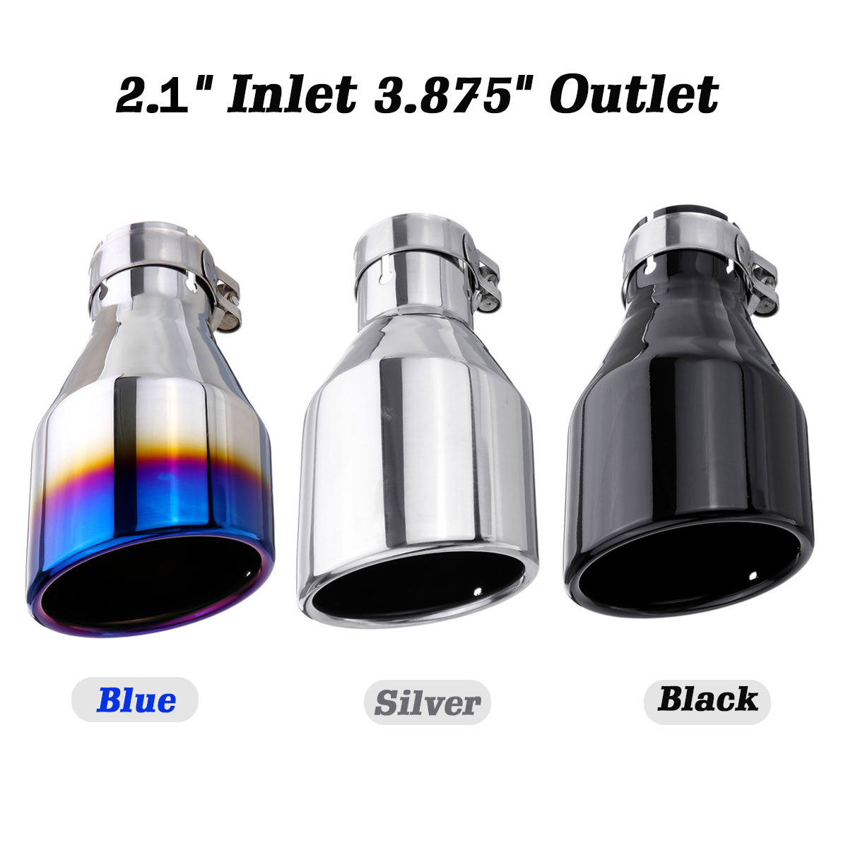 54-102mm-Rear-Exhaust-Muffler-Pipe-Tail-Muffler-Tip-Stainless-Steel-Round-Car-Universal-1529802