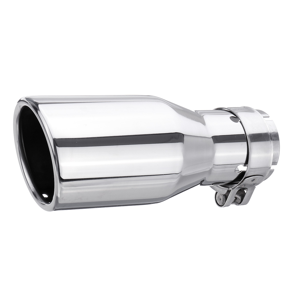 54mm-76mm-Car-Rear-Exhaust-Pipe-Tail-Muffler-Tip-Round-Stainless-Steel-Universal-1632263