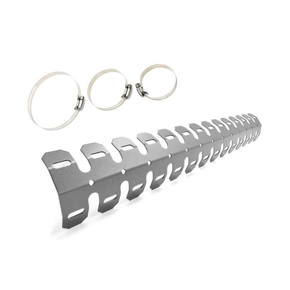 61cm-Motorcycle-Exhaust-Muffler-Pipe-Protection-Aluminum-Heat-Shield-Cover-For-HondaYamaha-Dirt-Bike-1702258