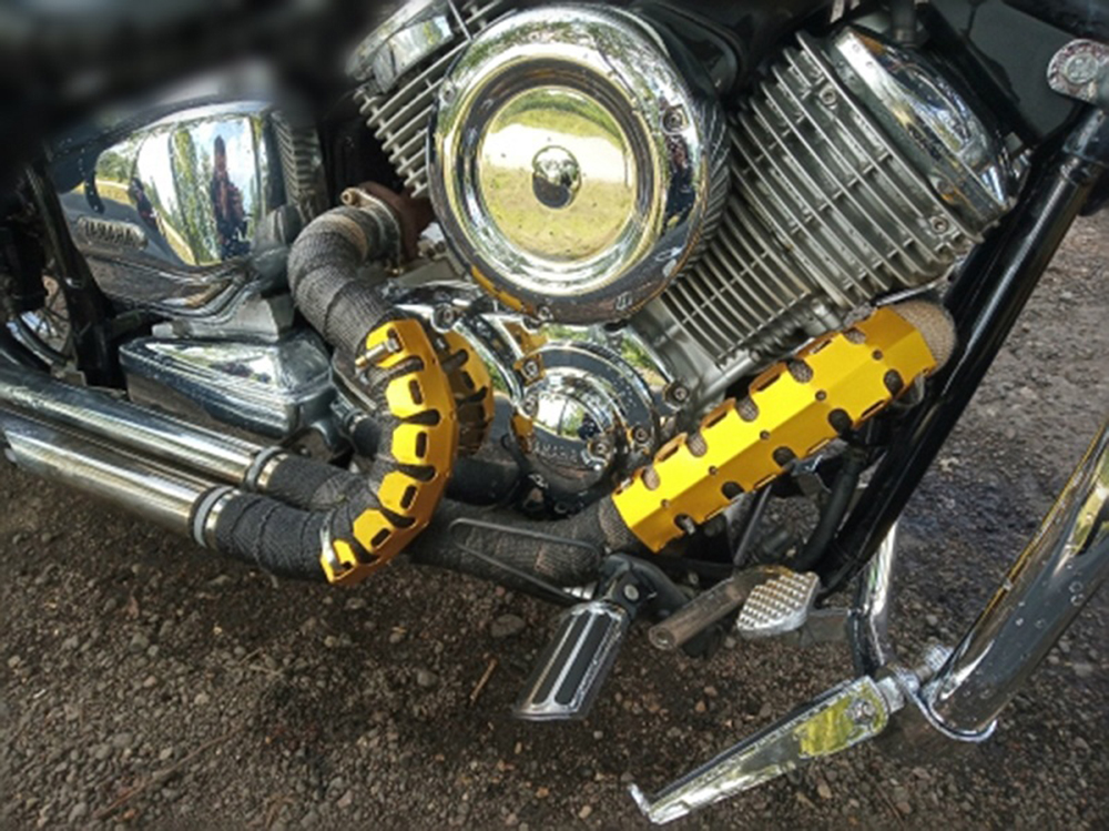 61cm-Motorcycle-Exhaust-Muffler-Pipe-Protection-Aluminum-Heat-Shield-Cover-For-HondaYamaha-Dirt-Bike-1702258