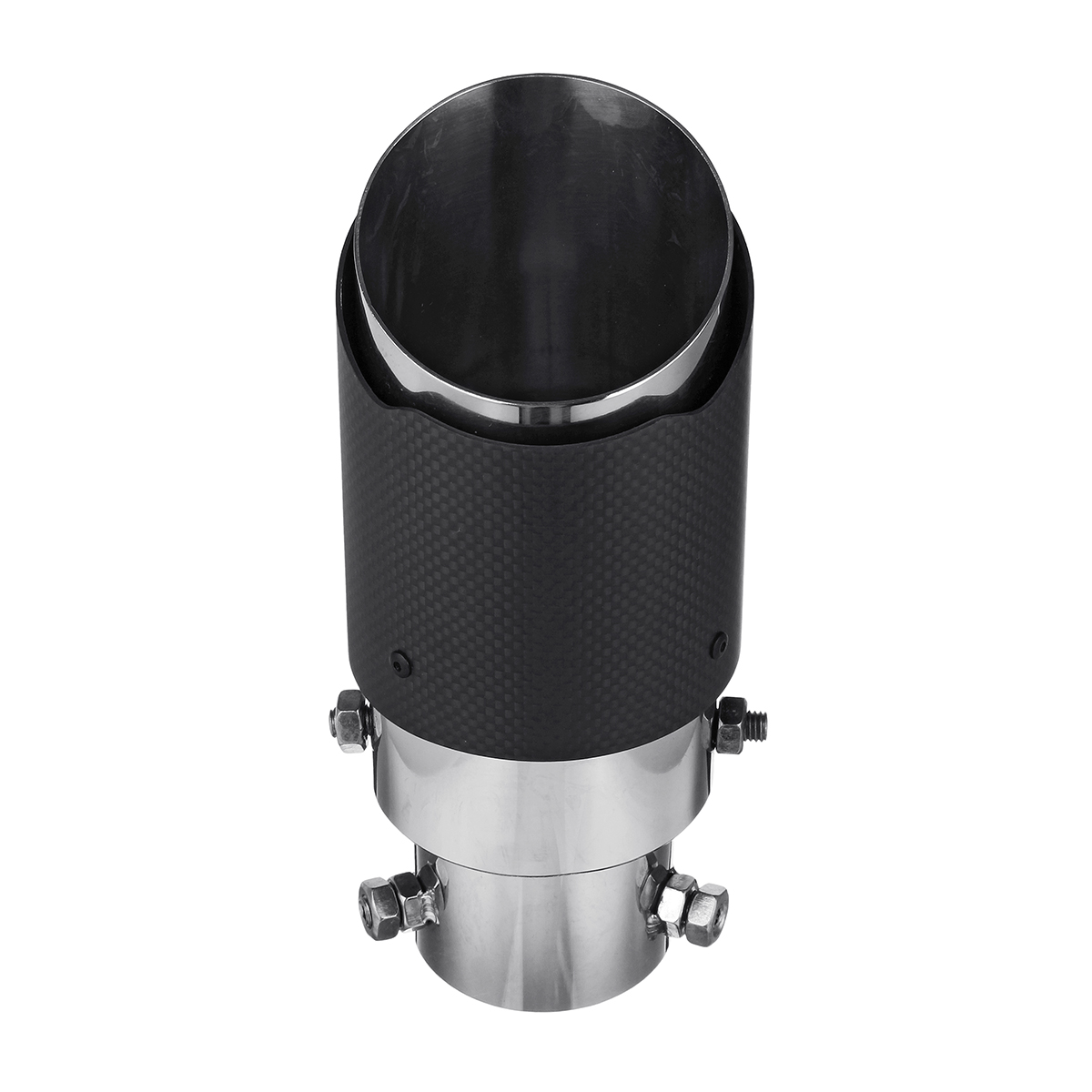 63mm-Adjustable-Angle-Car-Exhaust-Muffler-Pipe-Tip-Cover-100-Carbon-Fiber-Matte-Black-1500207