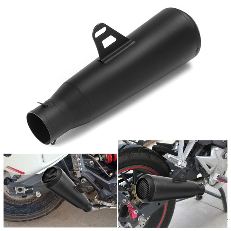 Black-51mm-Universal-Motorcycle-Exhaust-Muffler-Pipe-For-KawasakiHondaYamaha-1352282