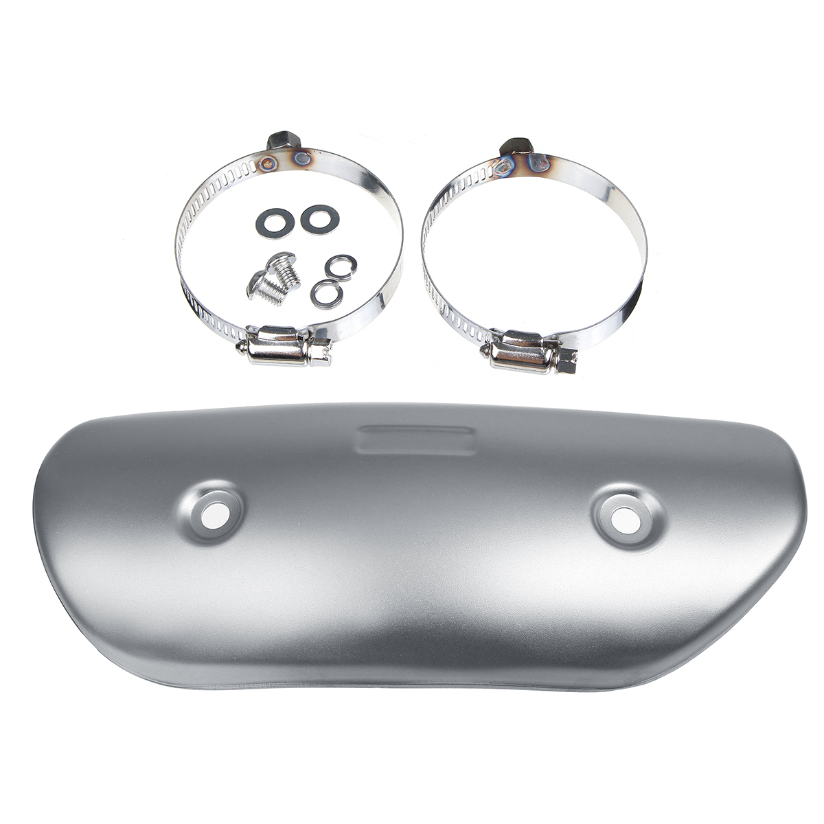 Exhaust-Muffler-Pipe-Heat-Shield-Protector-Cover-Heel-Guard-Stainless-Steel-Universal-1563526