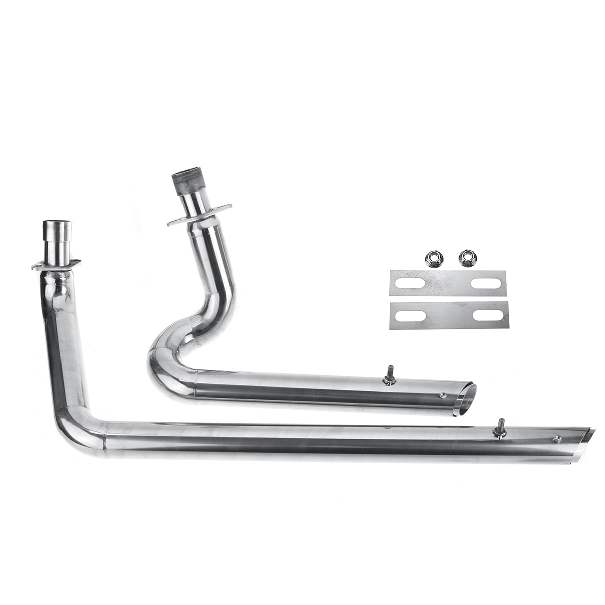 Exhaust-Muffler-Pipe-Silencer-Kit-For-Honda-Shadow-VT600-VLX600-VT400-Silver-1821753