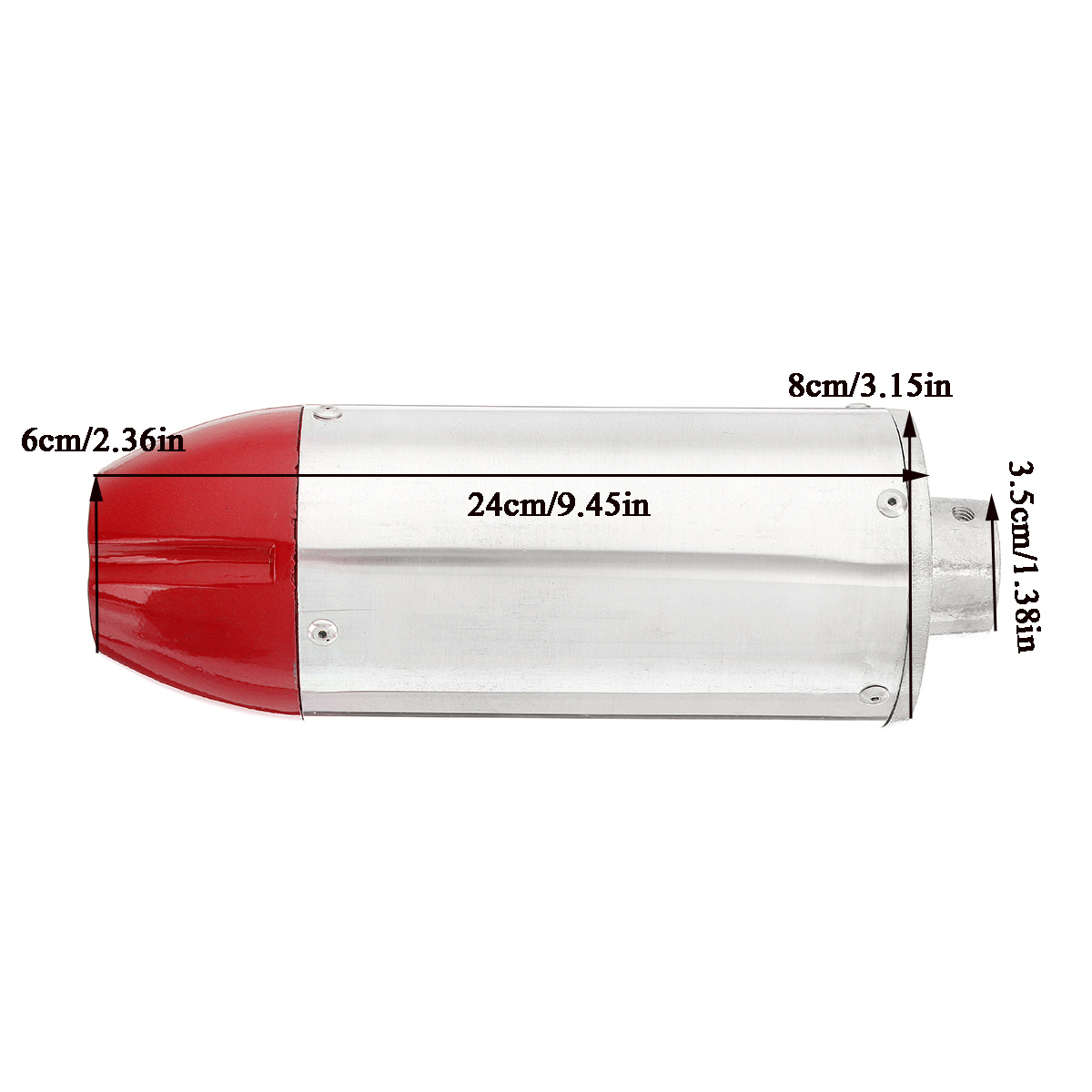 For-Honda-XR50-CRF50-50cc-70cc-90cc-110cc-125cc-Pit-Bike-Red-Exhaust-Muffler-Pipe-1393480