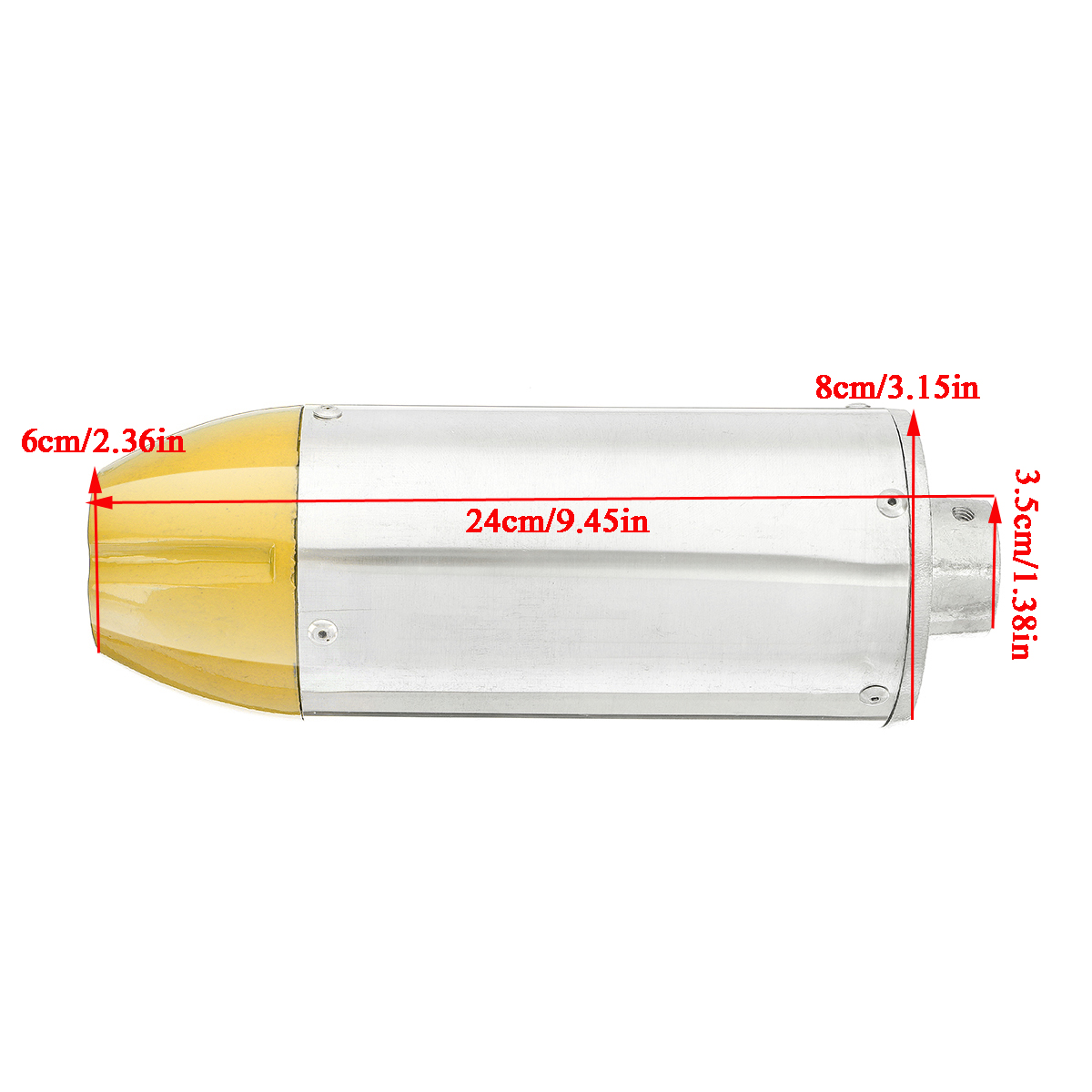 For-Honda-XR50-CRF50-50cc-70cc-90cc-110cc-125cc-Pit-Bike-Yellow-Exhaust-Muffler-Pipe-1393479