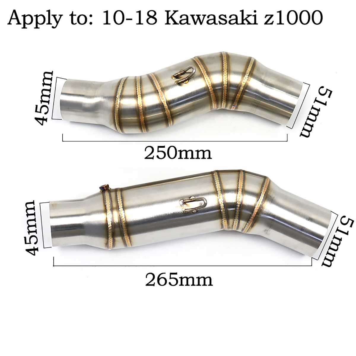 Left-Right-Motorcycle-Exhaust-Muffler-Middle-Pipe-Link-Pipes-For-Kawasaki-Z1000-2010-2016-1749805