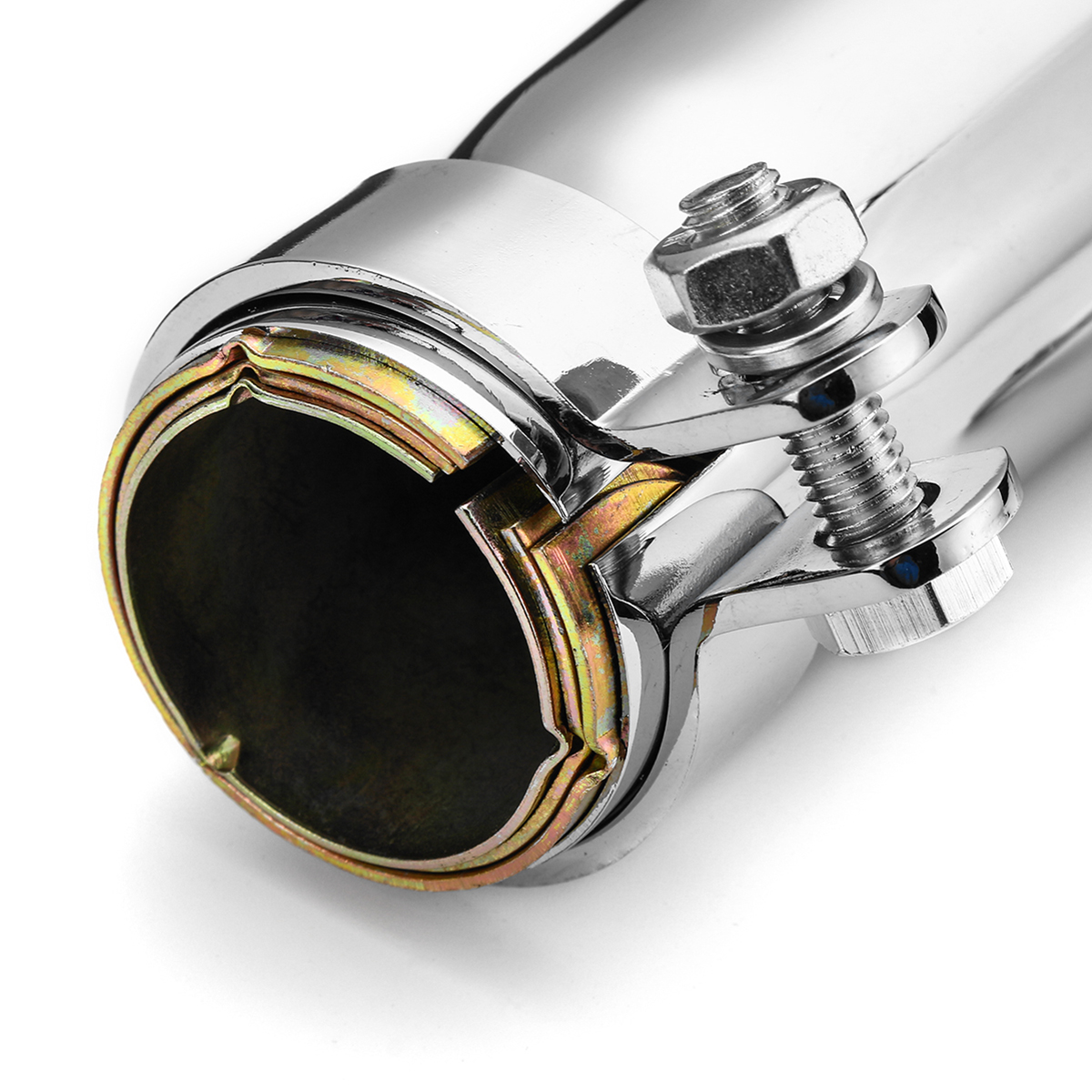 Motorcycle-Cafe-Racer-Exhaust-Muffler-Pipe-with-Sliding-Bracket-Universal-1263618