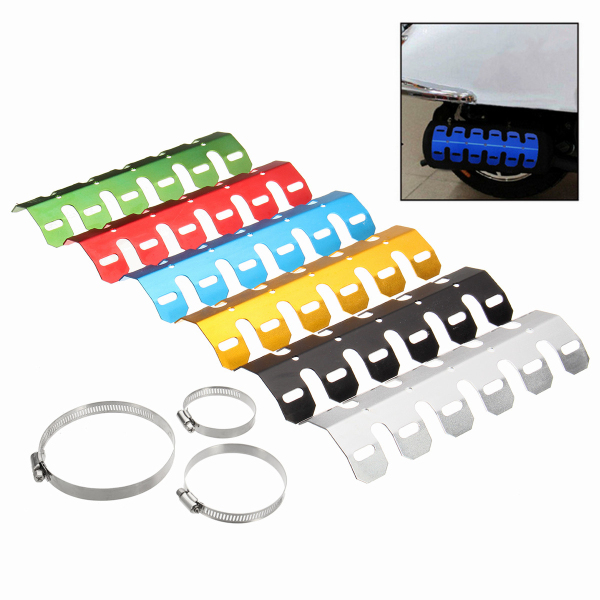 Motorcycle-Exhaust-Heat-Shield-Guard-Cover-For-HarleyHondaYamahaKawasakiBMWHarley-1177685