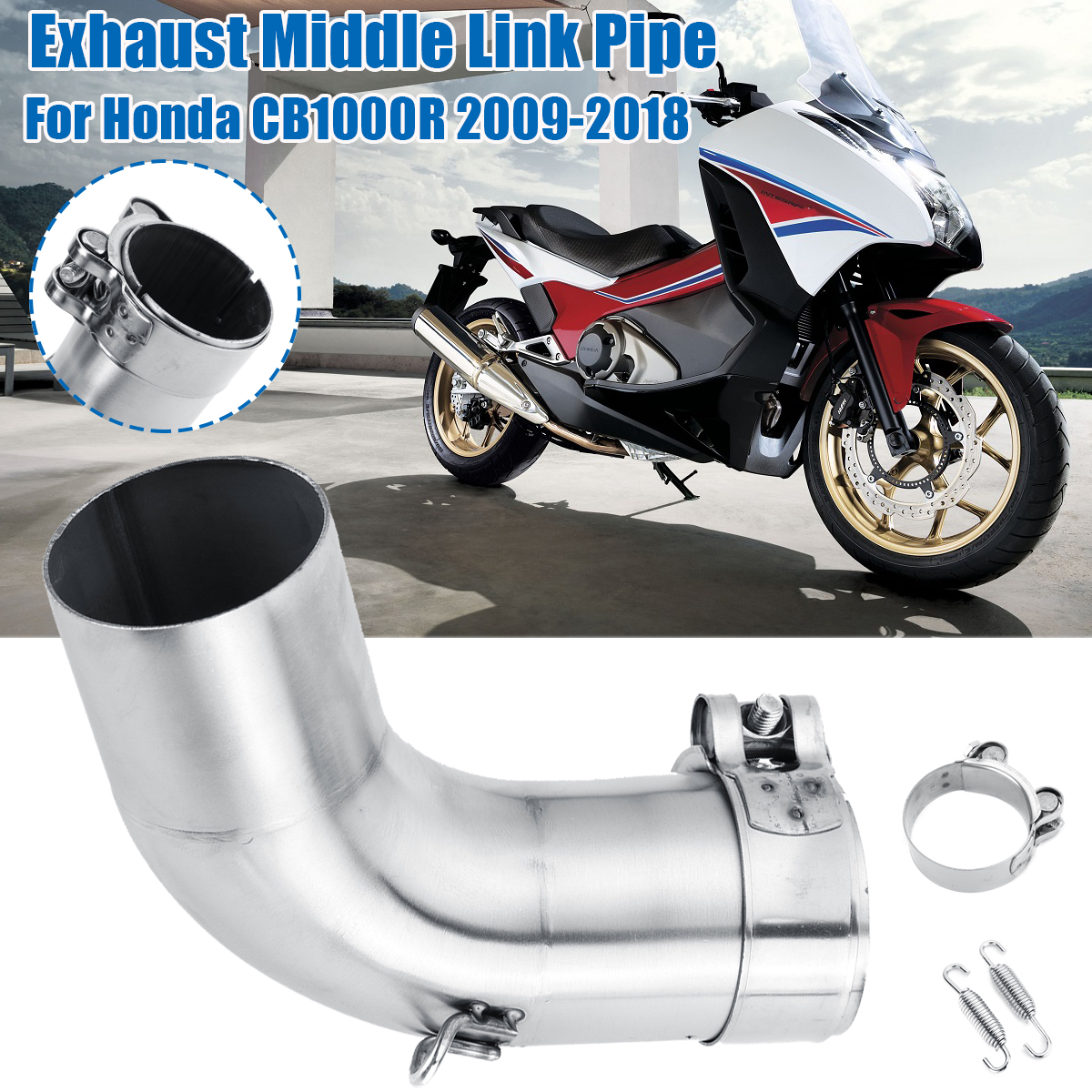 Motorcycle-Exhaust-Middle-Pipe-Link-Pipe-For-Honda-CB1000R-09-18-Stainless-Steel-1784190