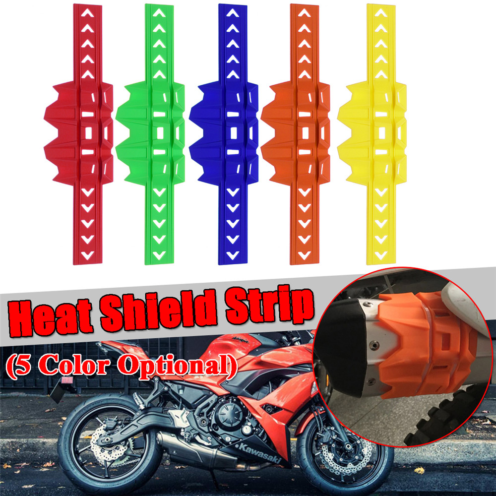 Motorcycle-Exhaust-Muffler-Heat-Shield-Strip-Anti-scalding-Protector-Cover-1389480