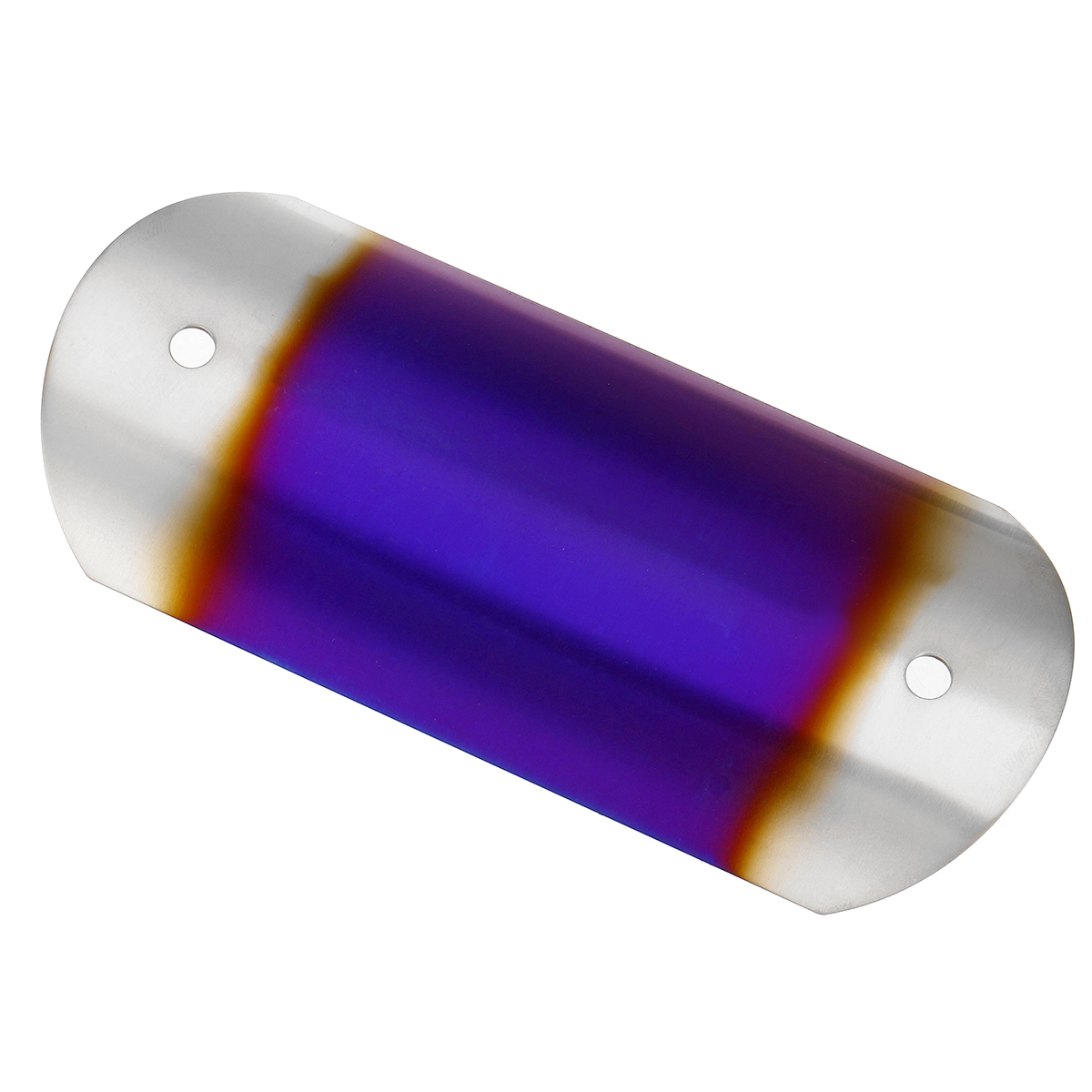 Motorcycle-Exhaust-Muffler-Middle-Pipe-Grilled-Blue-Heat-Shield-Cover-Heel-Guard-Universal-1375270