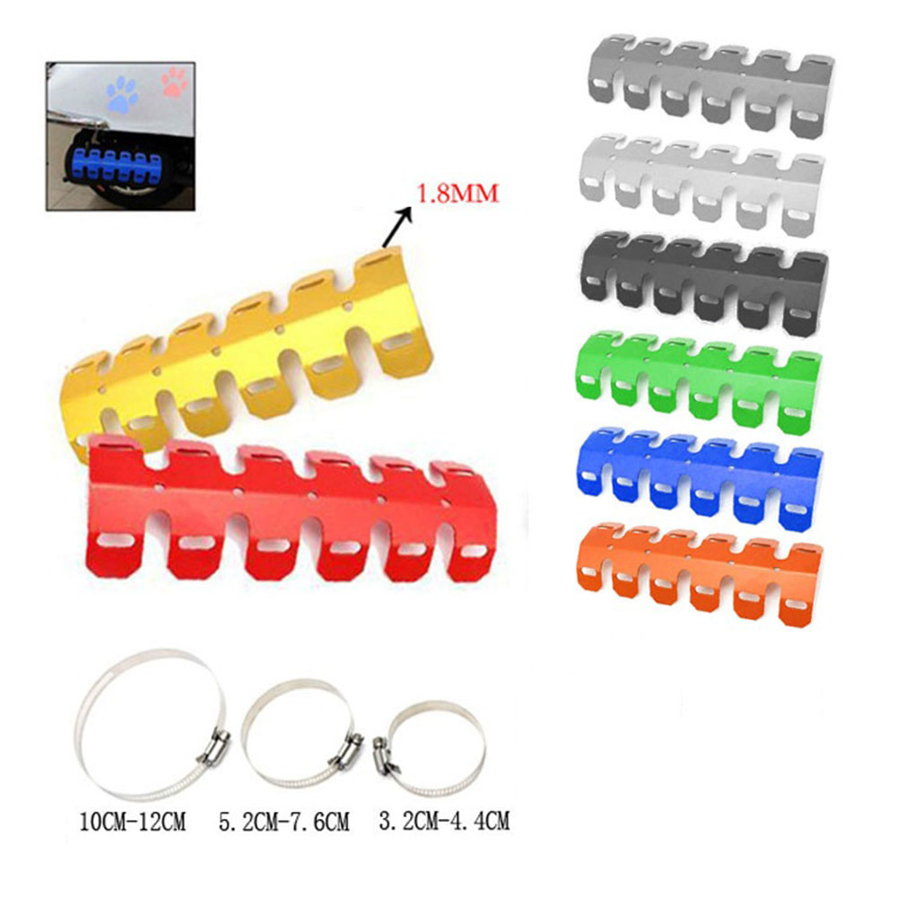 Motorcycle-Exhaust-Muffler-Pipe-Protector-Heat-Shield-Cover-Aluminum-For-Honda-Chopper-Cruiser-Unive-1702271