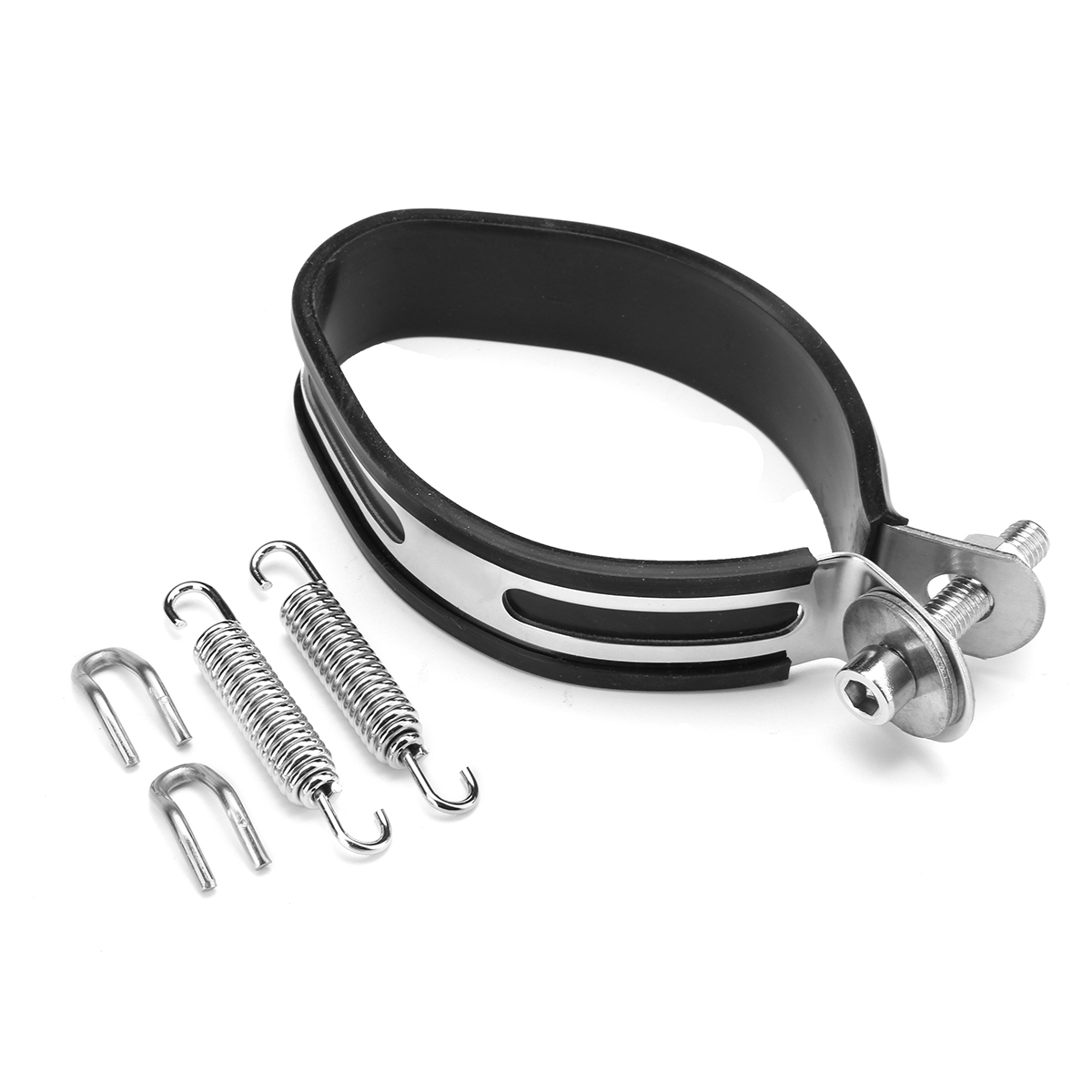 Motorcycle-Exhaust-Muffler-Silencer-Pipe-Can-Hanging-Clamp-Strap-Mount-Bracket-1334475